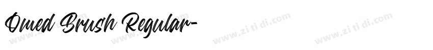 Omed Brush Regular字体转换